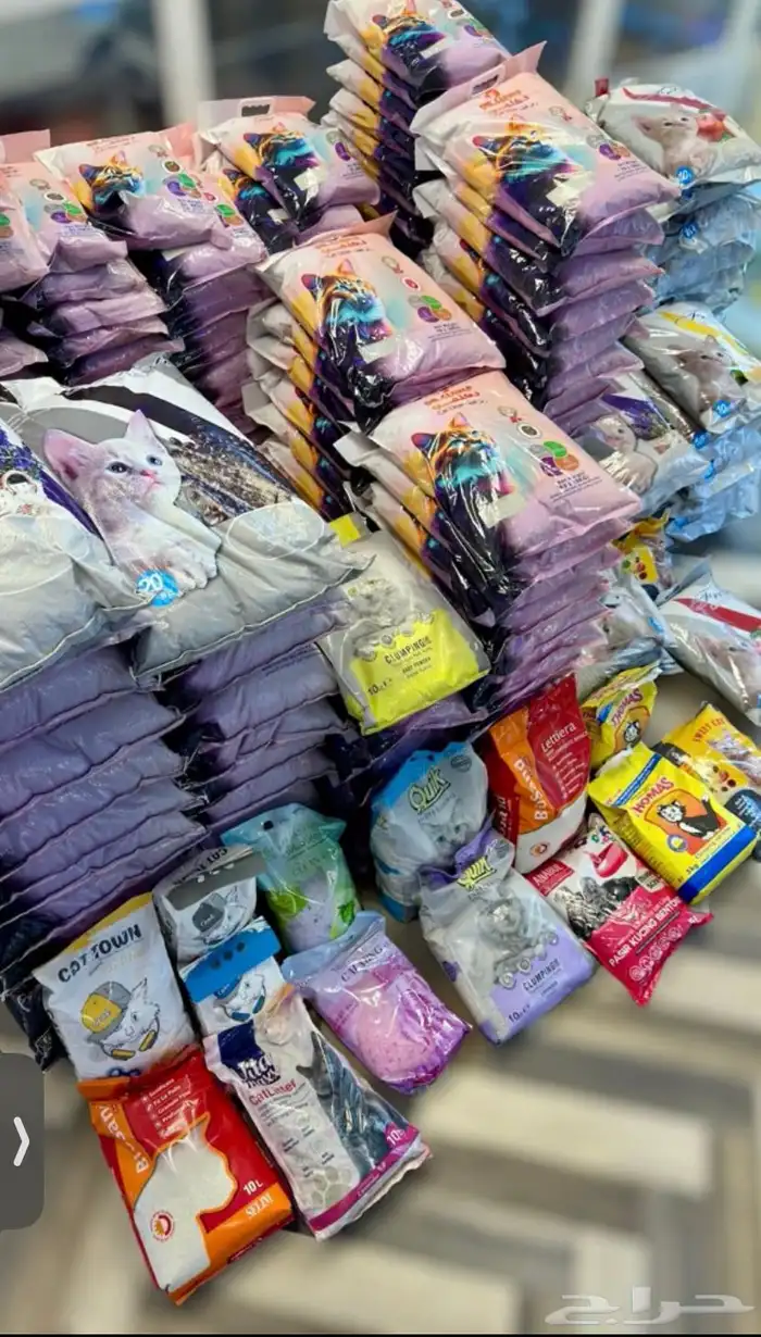 يتوفر لدينا اكثر من نوع رمل للقطط تراب 0