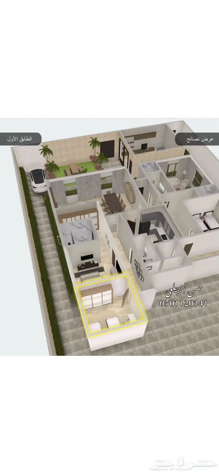 مهندس معماري تصمم فلل ومحلات 5