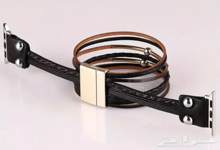 ايطار لساعات آبل مشغولات يدويه وجلد 19