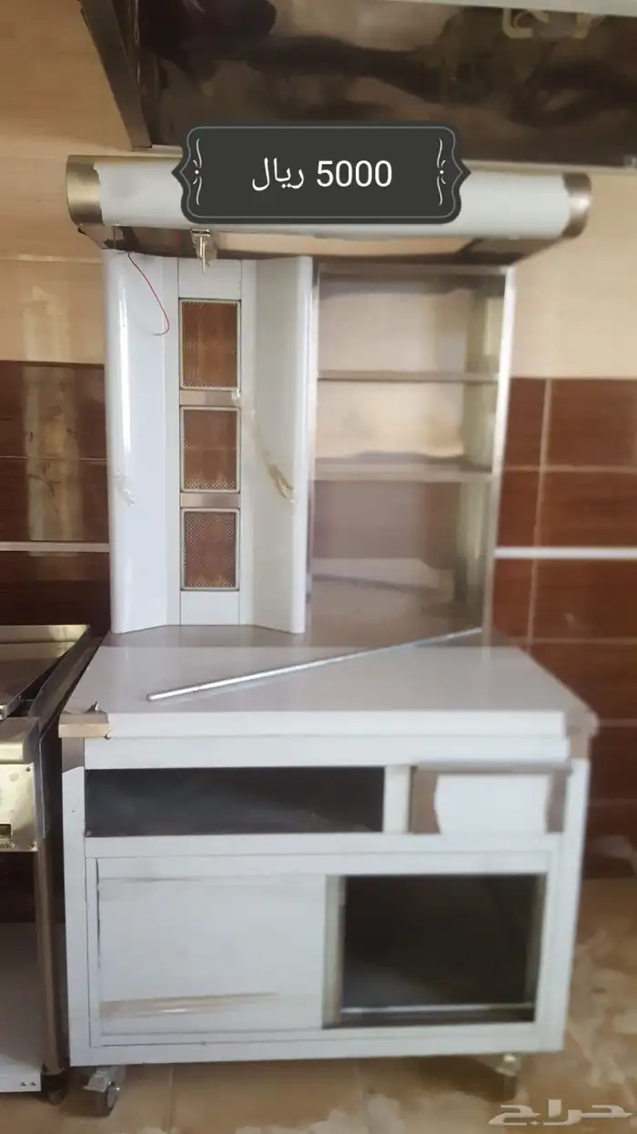 شواية شاورما مفرد 3 عين بدولاب ورفوف 0