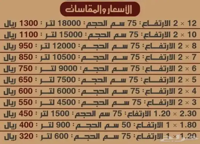 شراع موية قابلل للطي مطارة حلال قرب خزانات ماء 4