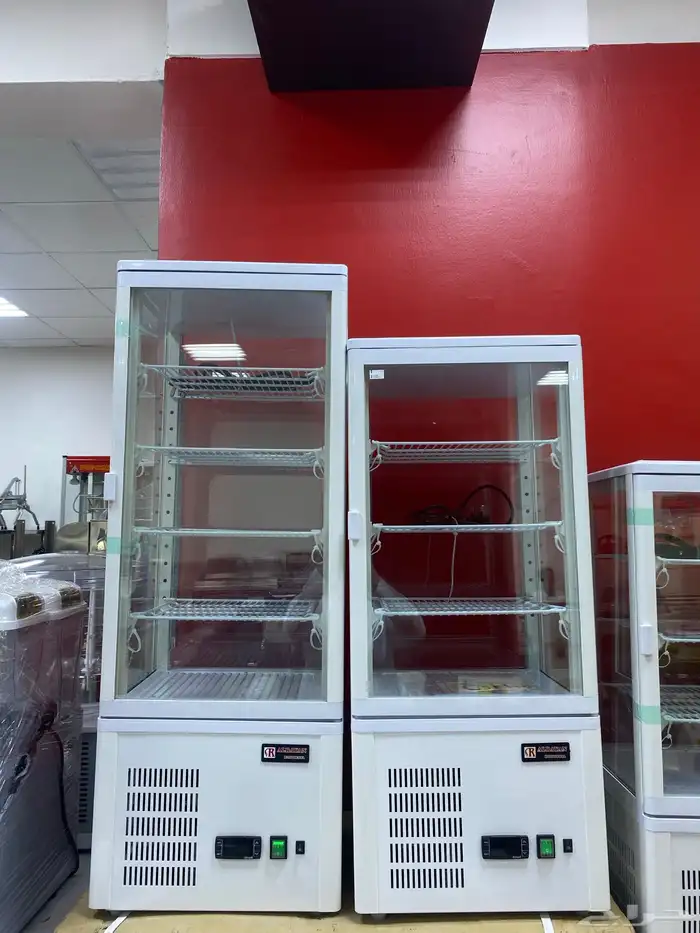 ثلاجات عرض 4 جوانب زجاج فوق الكاونتر 3