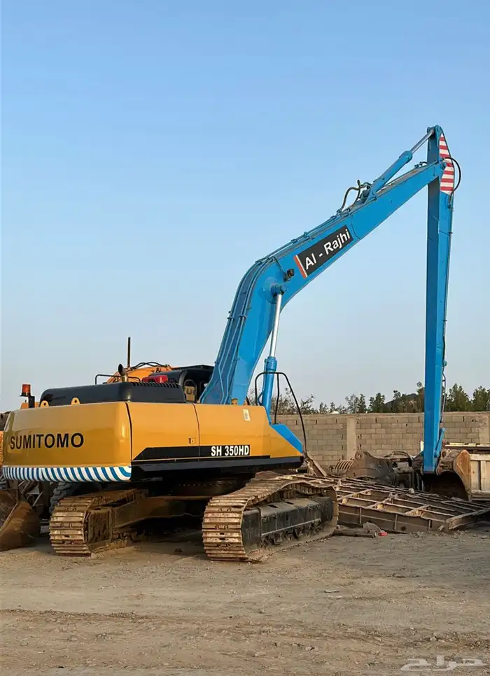 حفارات ( بوكلين )بوم طويل بكت ودقاق ( Long Boom Excavators ) 3