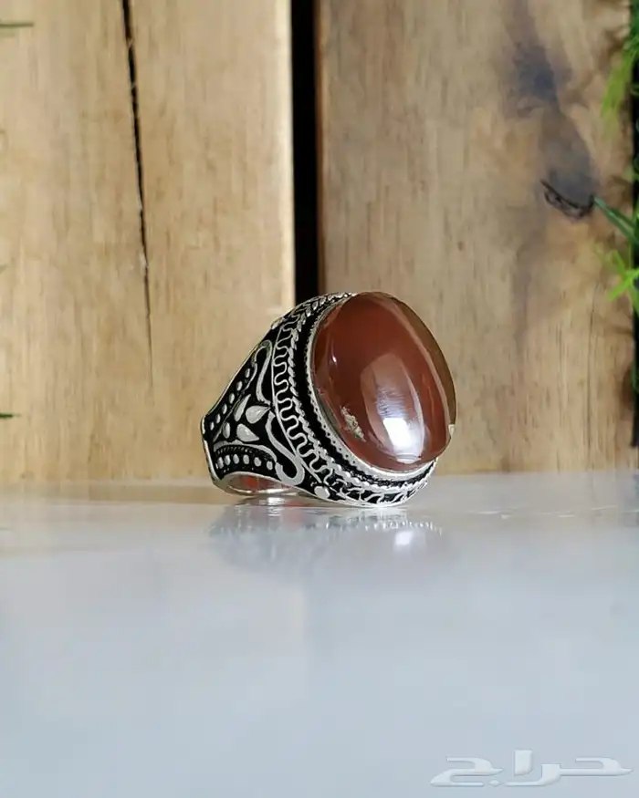 خاتم عقيق يماني ( مجموعة خواتم ) 19