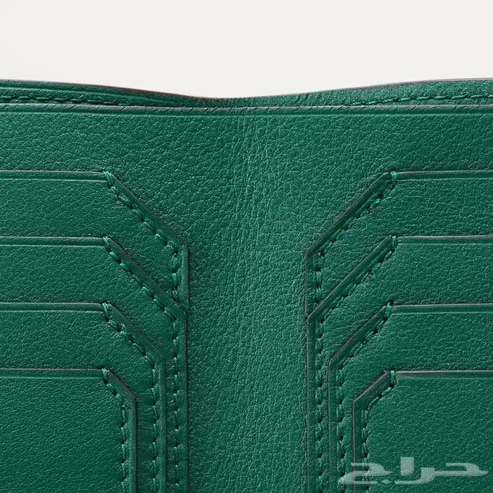 محفظة كارتير جديده اخضر مميزة كارتيه 8 جيوب 2