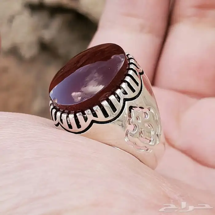 خاتم عقيق يماني ( مجموعة خواتم ) 24