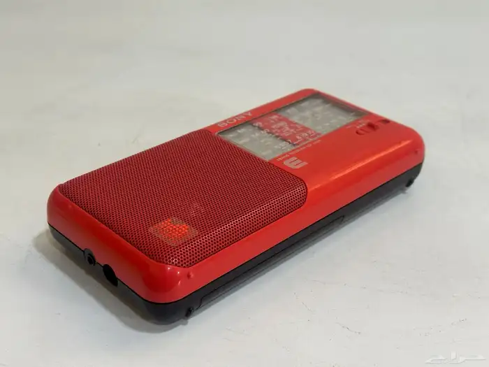 راديو سوني 450s ثلاث موجات أحمر 1988 3