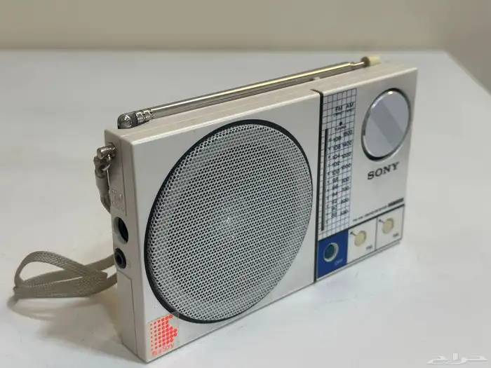 راديو سوني icf-s30w موجتين نادر 1983 2
