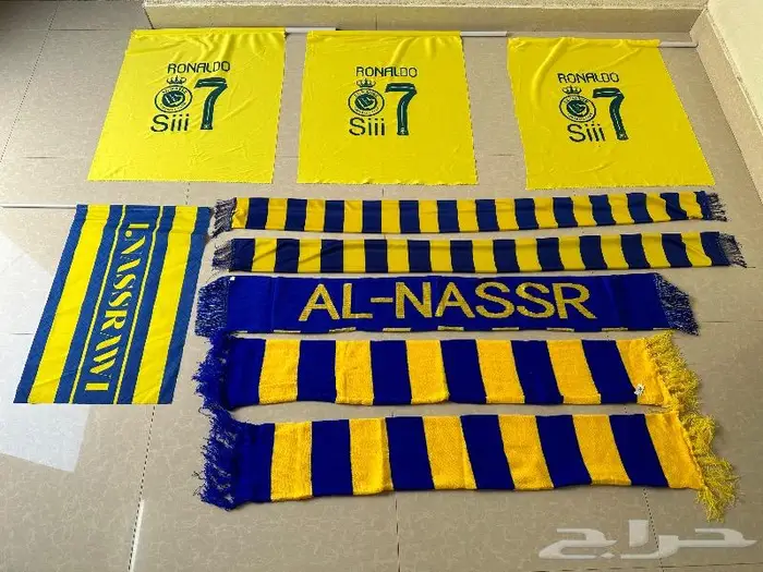 علم وشالات الهلال و النصر 4