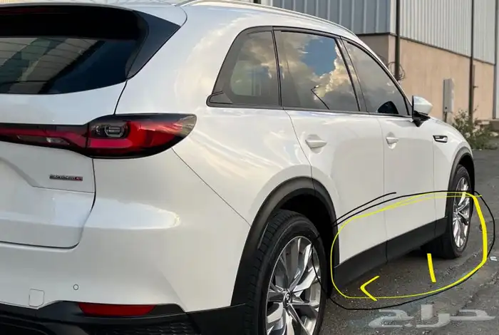 رفرف فايبر اسود للأبواب وكالةمازدا CX90 2024 0