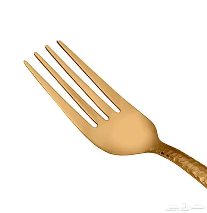 أطقم شوك طعام لون ذهبي (جديد) 1