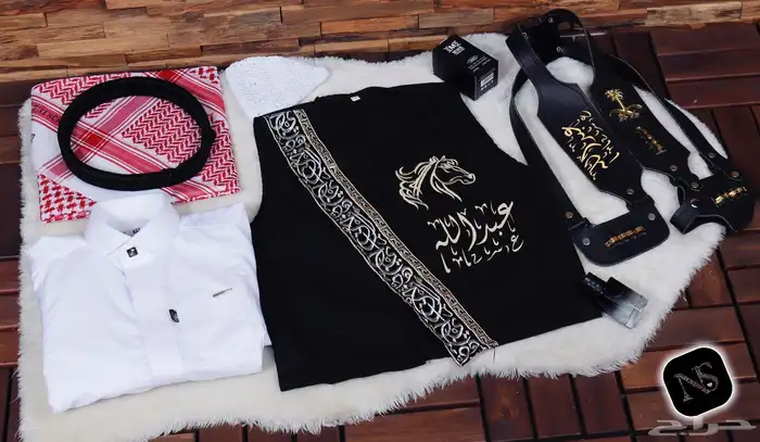طقم ثوب ولادي تطريز بالاسم 4