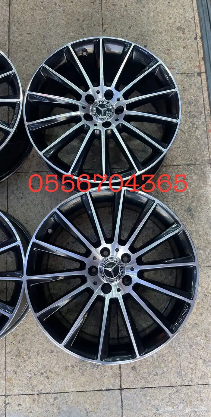 جنوط مرسيدس C200 مقاس 19 اصلي وكالة موديل 2020 8