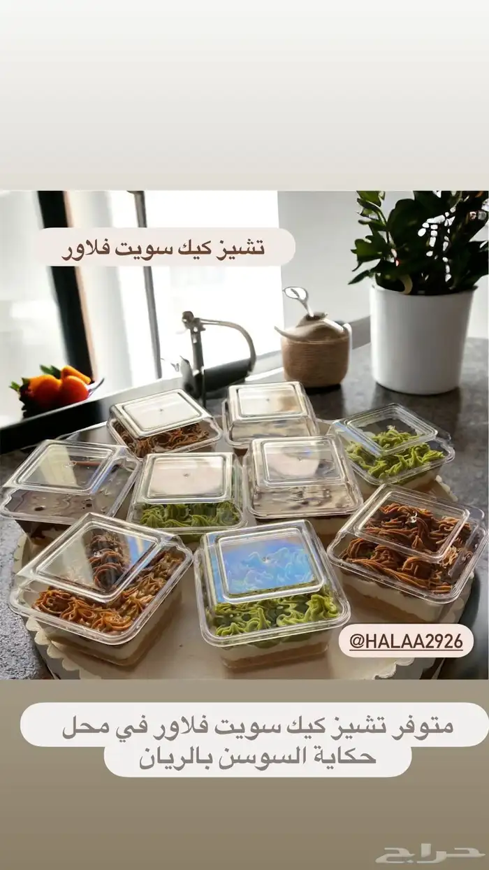 تشيز كيك وبسبوسة ميني توزيعات سويت فلاور تبوك 7