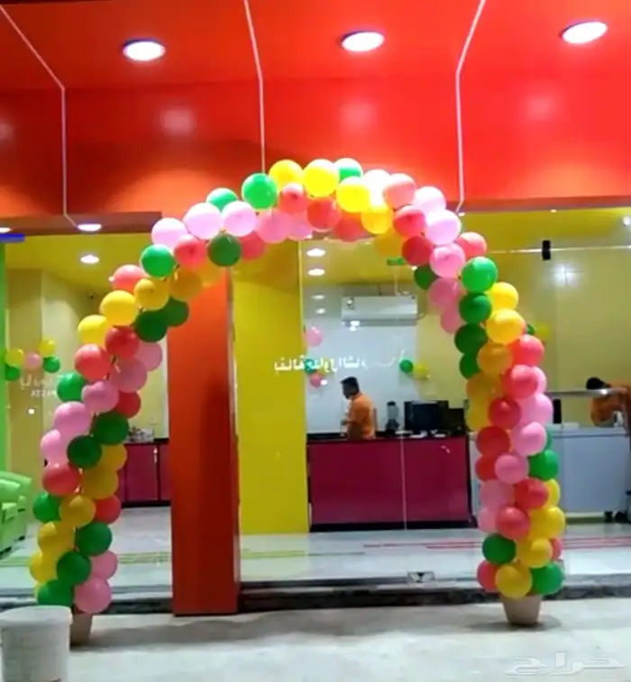 افتتاح المحلات كشاف ليزر بالونات 1