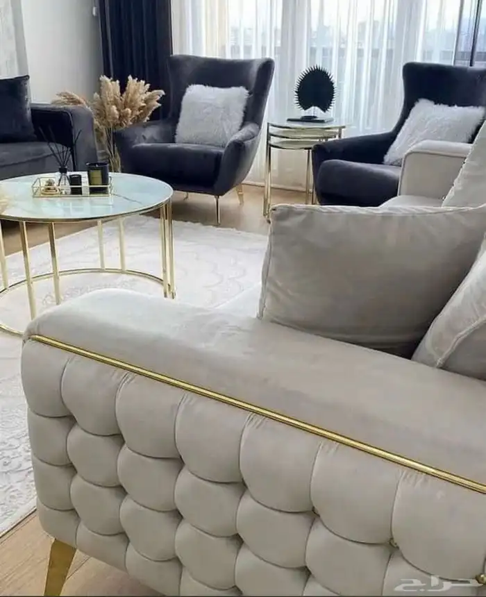 كنب غرف مطابخ جاهز تفصيل تنجيد خصم50 50
