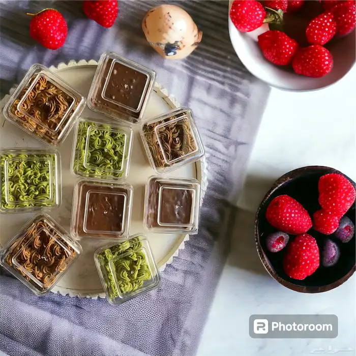 تشيز كيك وبسبوسة ميني توزيعات سويت فلاور تبوك 6