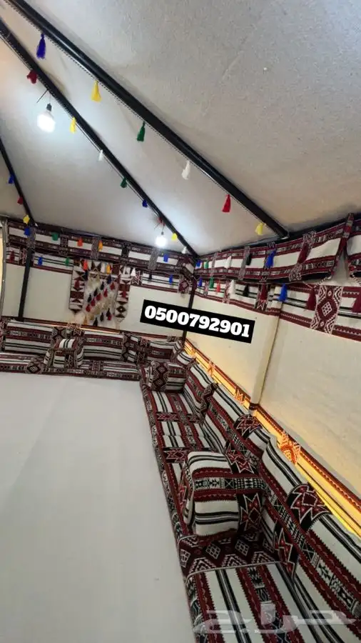 للبيع بيوت شعر وخيام ومجالس ومظلات سياره ومظلات حلال 67