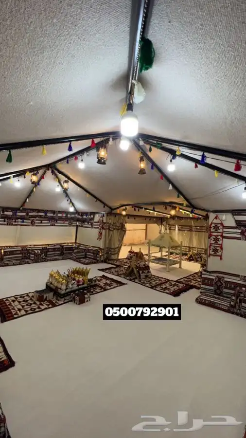 للبيع بيوت شعر وخيام ومجالس ومظلات سياره ومظلات حلال 69