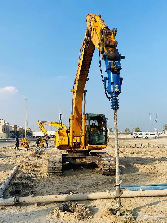 دريل مع حفار سند جوانب للايجار drill auger drilling 8