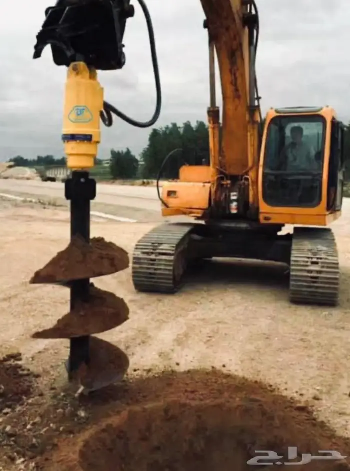 دريل مع حفار سند جوانب للايجار drill auger drilling 7