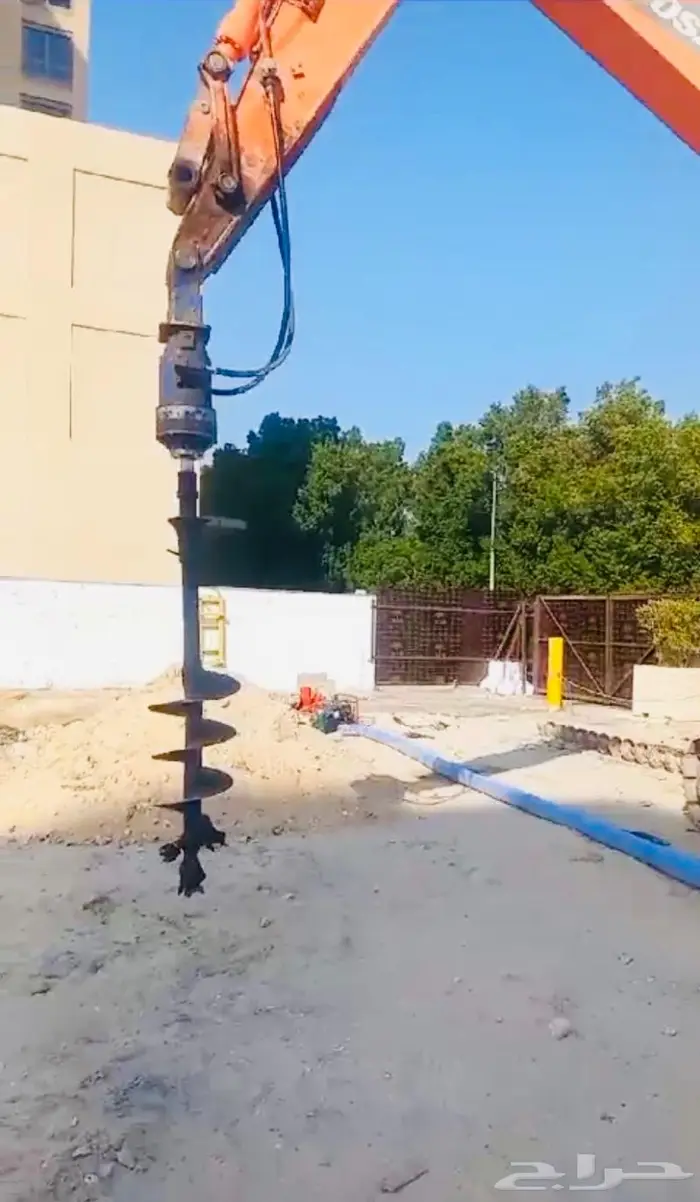 دريل مع حفار سند جوانب للايجار drill auger drilling 5