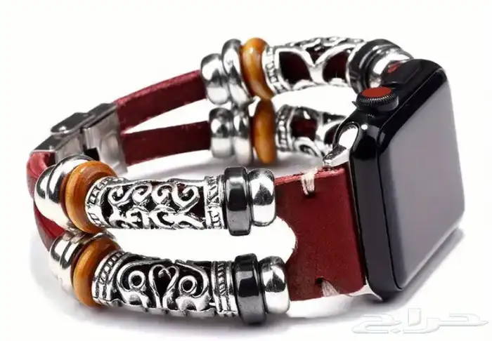 ايطار لساعات آبل مشغولات يدويه وجلد 88