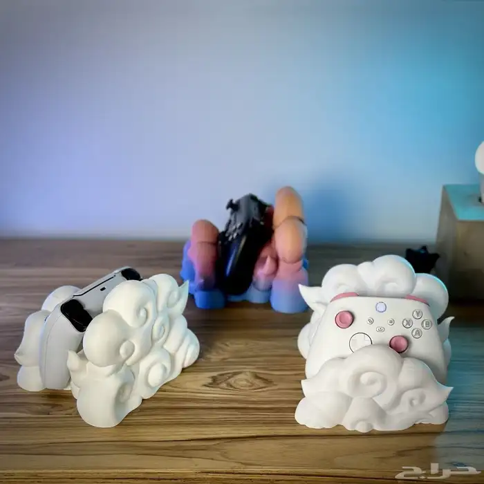 بلايستيشن و اكس بوكس قاعدة وحدة تحكم بشكل غيوم 3