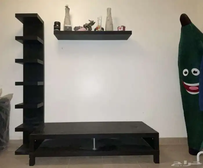 طاوله تلفزيون مع ورفوف ايكيا ورف منفرد 0
