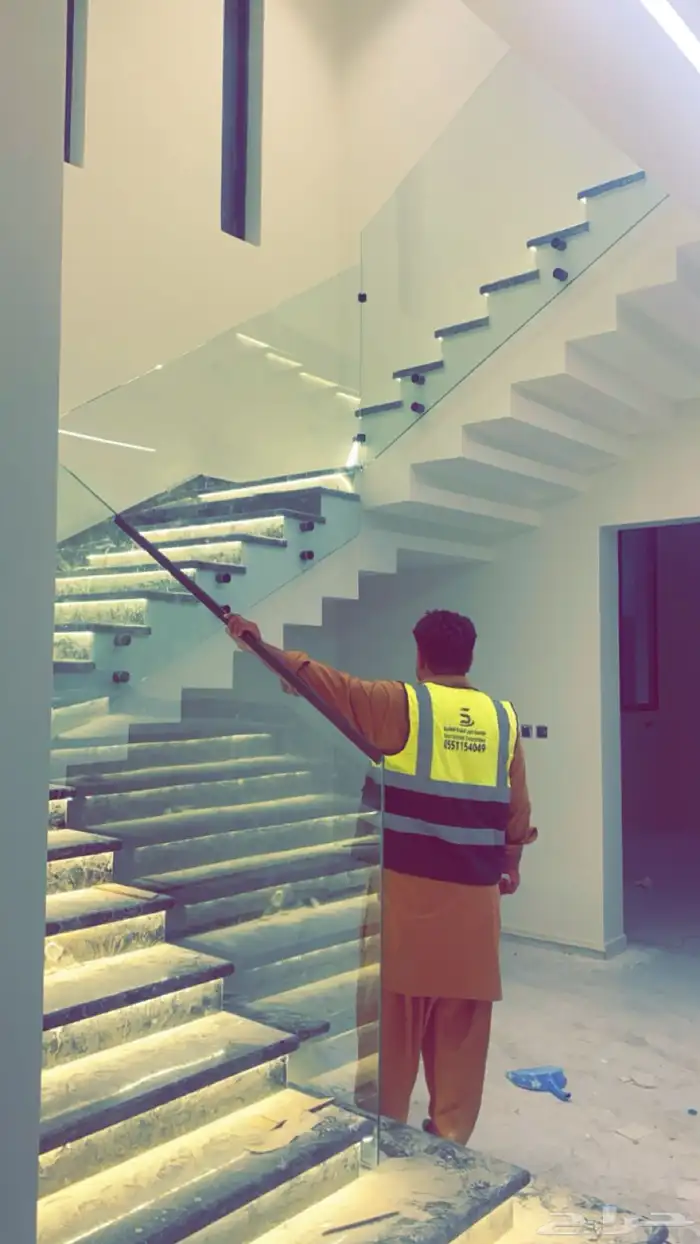 زجاج سيكوريت درابزين واجهات شاورات ابواب زجاج 14