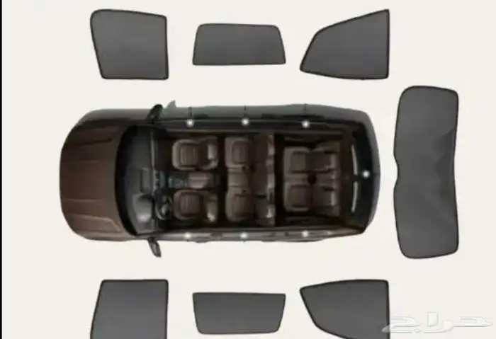 ستاير سيارات عازله عن شمس وحرارتها مخرم و كاتم قماش كوري 69