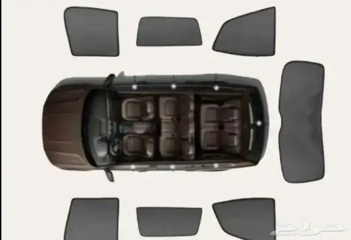 ستاير سيارات عازله عن شمس وحرارتها مخرم و كاتم قماش كوري 70