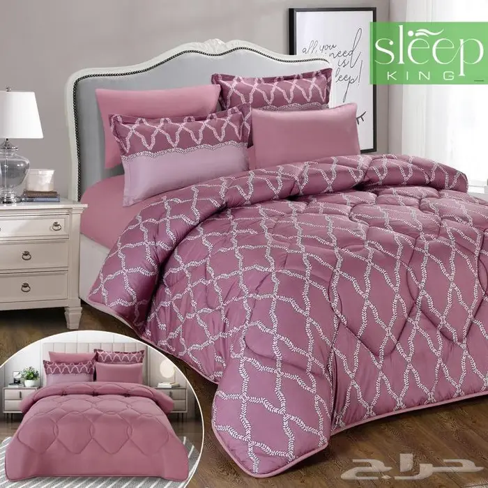 مفرش جينا صيفي مايكرو قطن وجهين مزدوج كنج 4