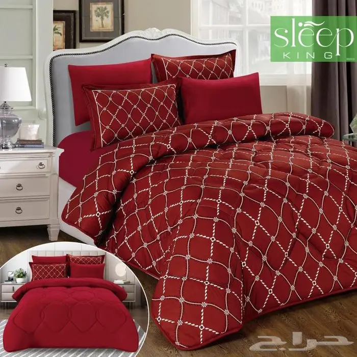 مفرش جينا صيفي مايكرو قطن وجهين مزدوج كنج 8