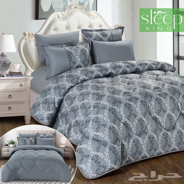 مفرش جينا صيفي مايكرو قطن وجهين مزدوج كنج 1