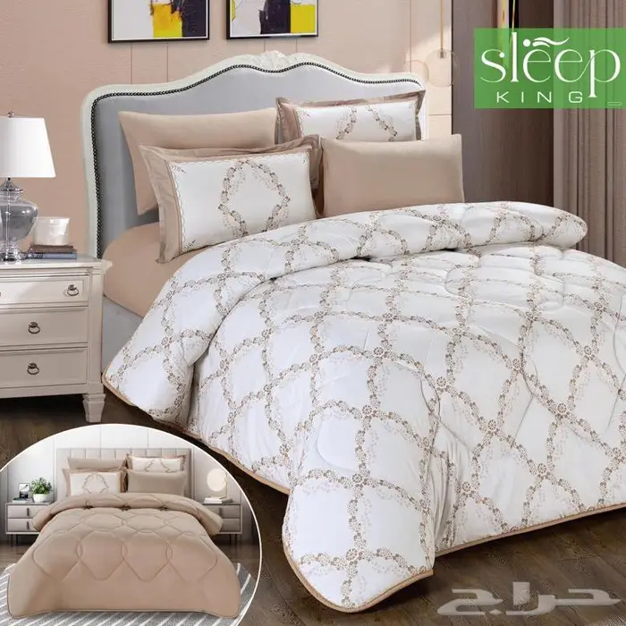 مفرش جينا صيفي مايكرو قطن وجهين مزدوج كنج 6