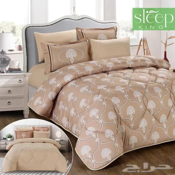 مفرش جينا صيفي مايكرو قطن وجهين مزدوج كنج 3