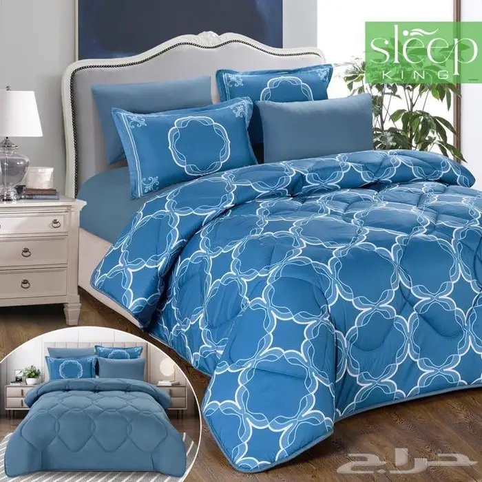 مفرش جينا صيفي مايكرو قطن وجهين مزدوج كنج 7