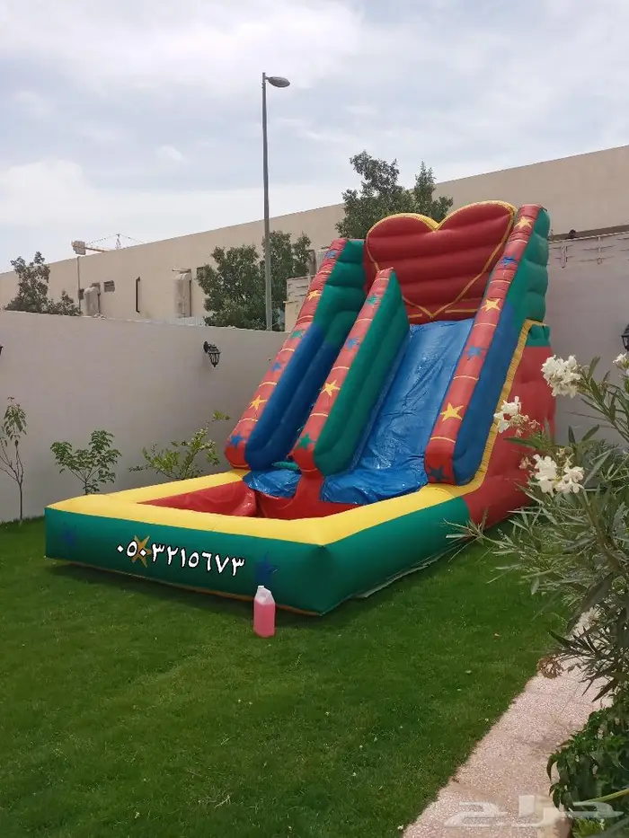 نطيطه نطيطات ملعب صابوني زحليقه مائيه تاجير في الرياض 6