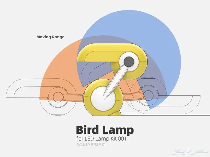 اضاءة بشكل عصفور مصباح الطائر 1