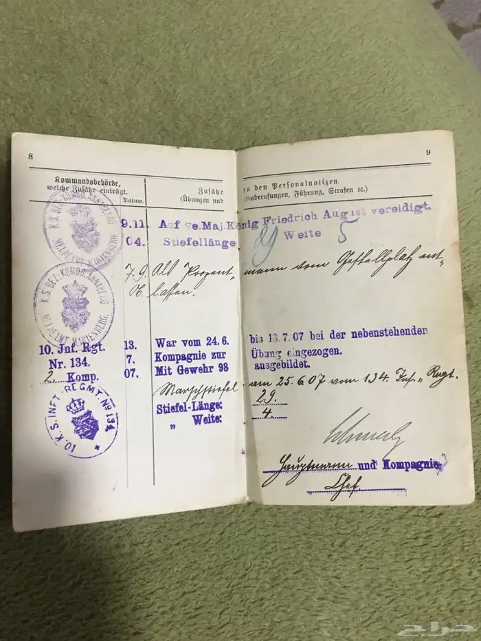 جواز سفر الماني ملغي عام 1955م 4