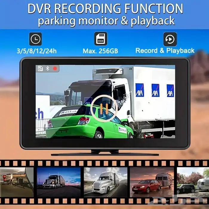 نظام مراقبة الشاحنات والتريلات 4كميرات 4