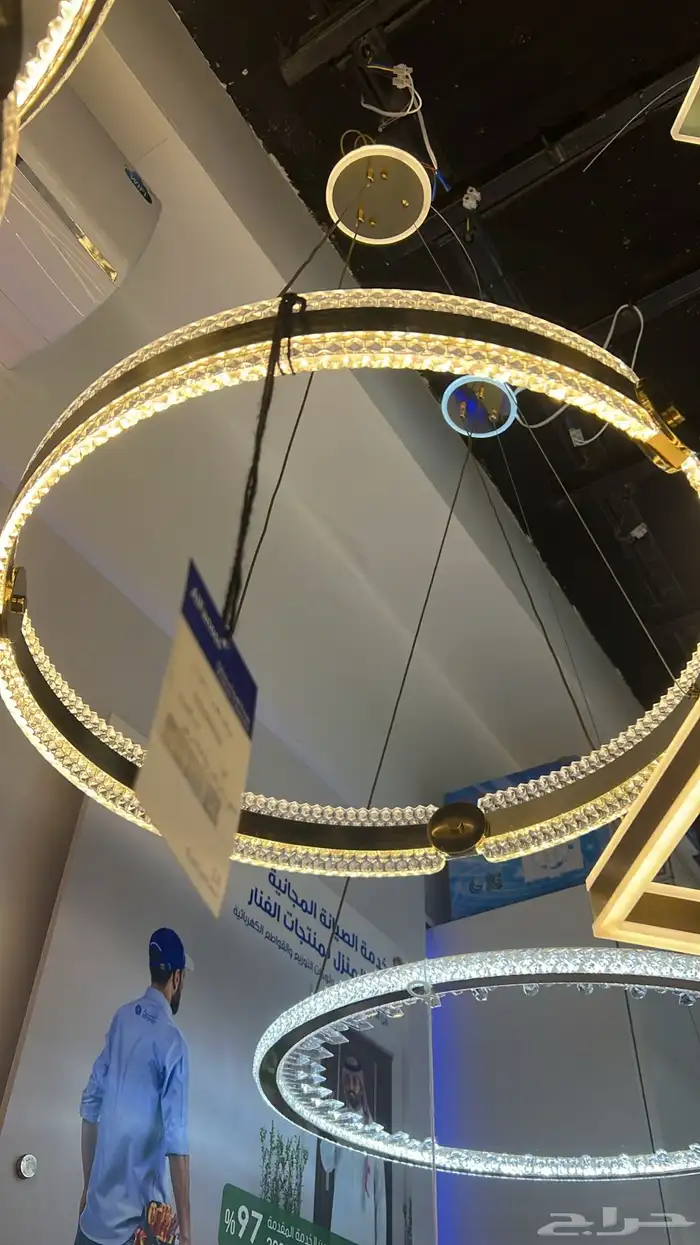 ديكورات نجف تحف ثريات اباليك شحن 8