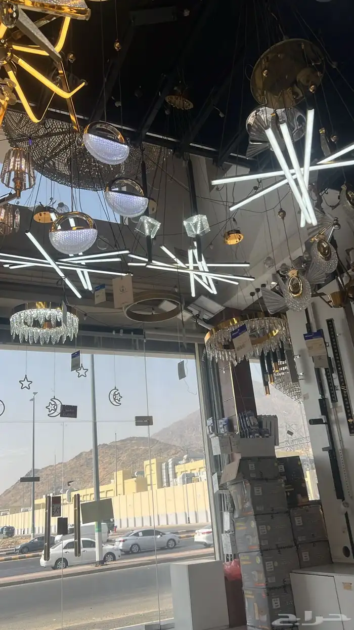 ديكورات نجف تحف ثريات اباليك شحن 43