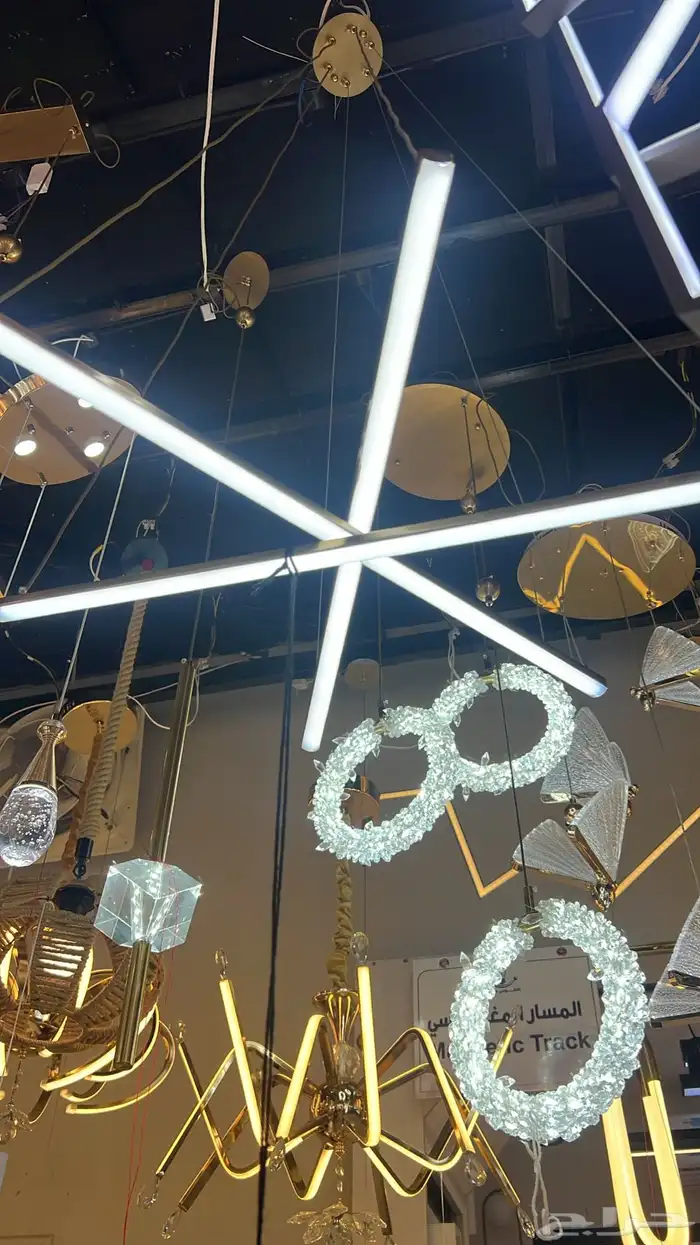 ديكورات نجف تحف ثريات اباليك شحن 34