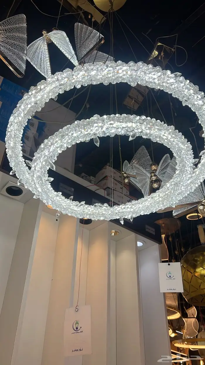 ديكورات نجف تحف ثريات اباليك شحن 35