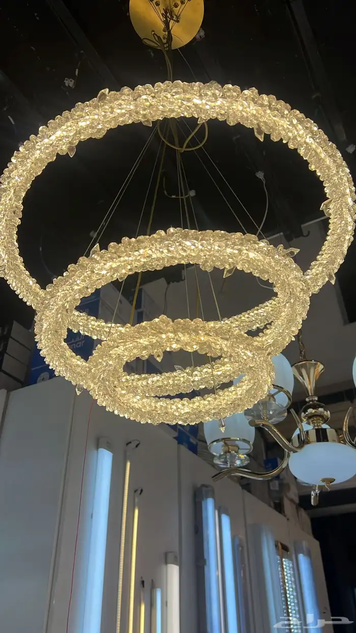 ديكورات نجف تحف ثريات اباليك شحن 33