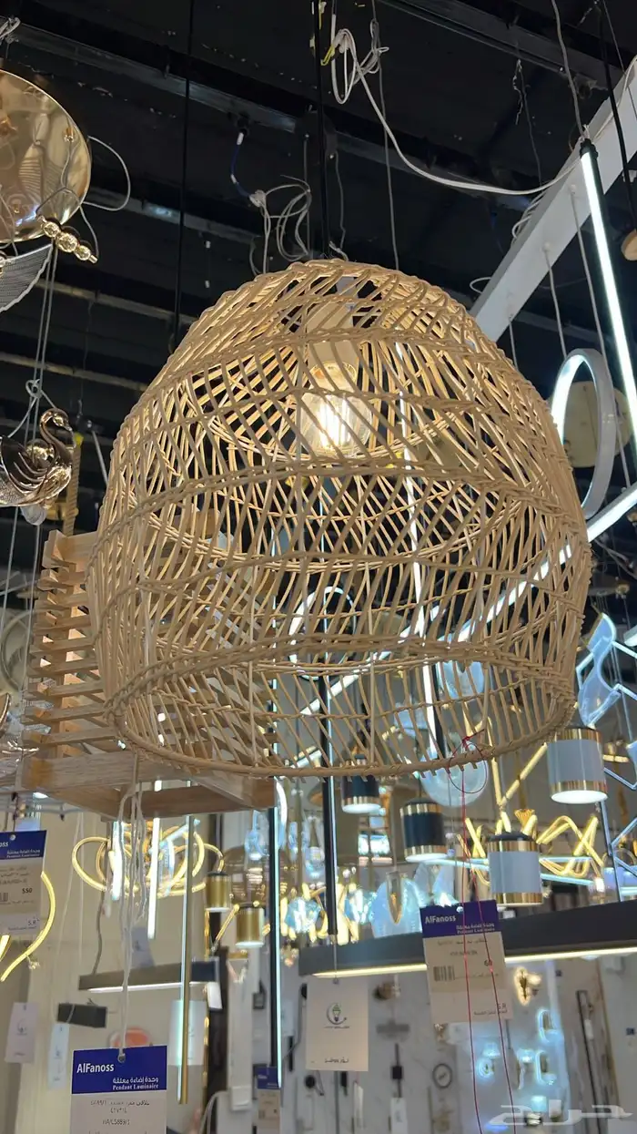 ديكورات نجف تحف ثريات اباليك شحن 15