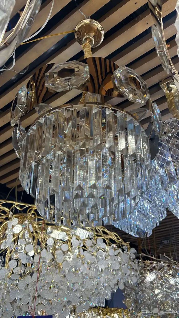 ديكورات نجف تحف ثريات اباليك شحن 7