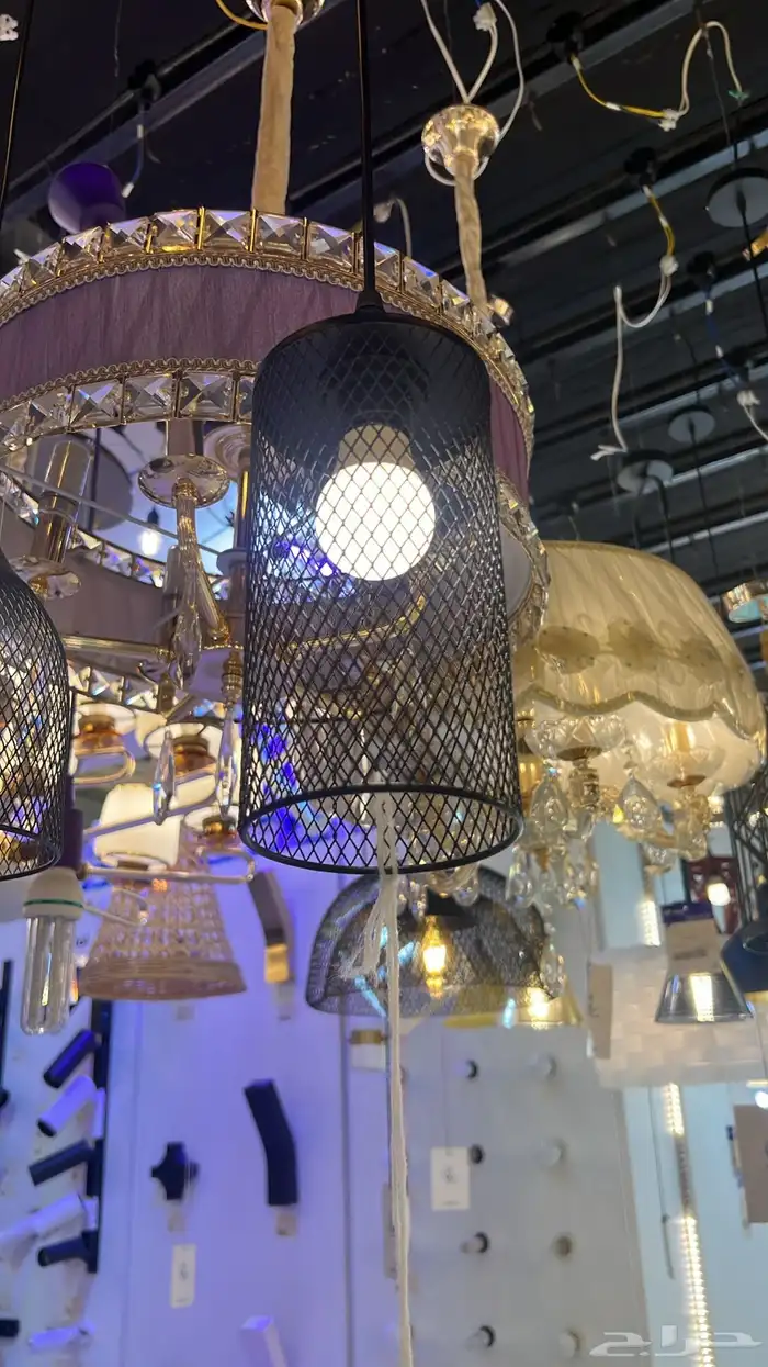 ديكورات نجف تحف ثريات اباليك شحن 28